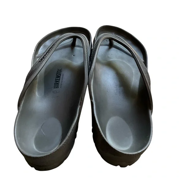 Birkenstock unisex Honolulu Eva Sandal Dark Grey - Picture 3 of 8